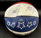 Signed Team Autographed Harlem Globetrotters Full Size Basketball — photo 2