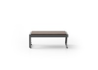 Moderner Brauner Couchtisch Rechteckiger Wohnzimmer Holztisch