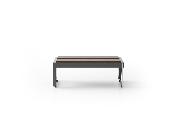 Moderner Brauner Couchtisch Rechteckiger Wohnzimmer Holztisch-image