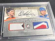 2011 In The Game ITG Dual Patch Autograph Auto Eric Lindros 7/9 Ultimate Journey
