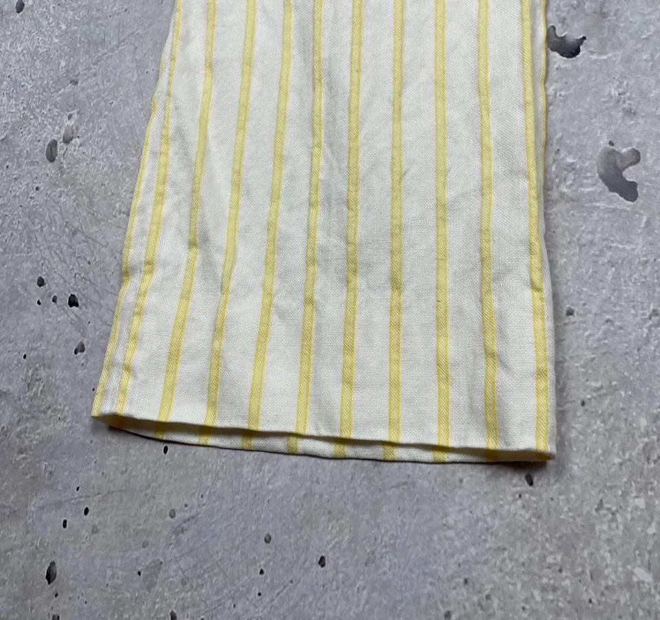 Pantalones Pantalón Mujer Loro Piana Pierna Recta Blanco Lino/Marfil Línea Seda Foto 3 de 4