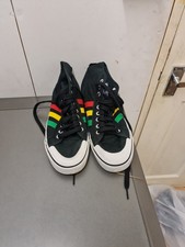 Men's Adidas Nizza Trainers UK 10. Rasta Colours.
