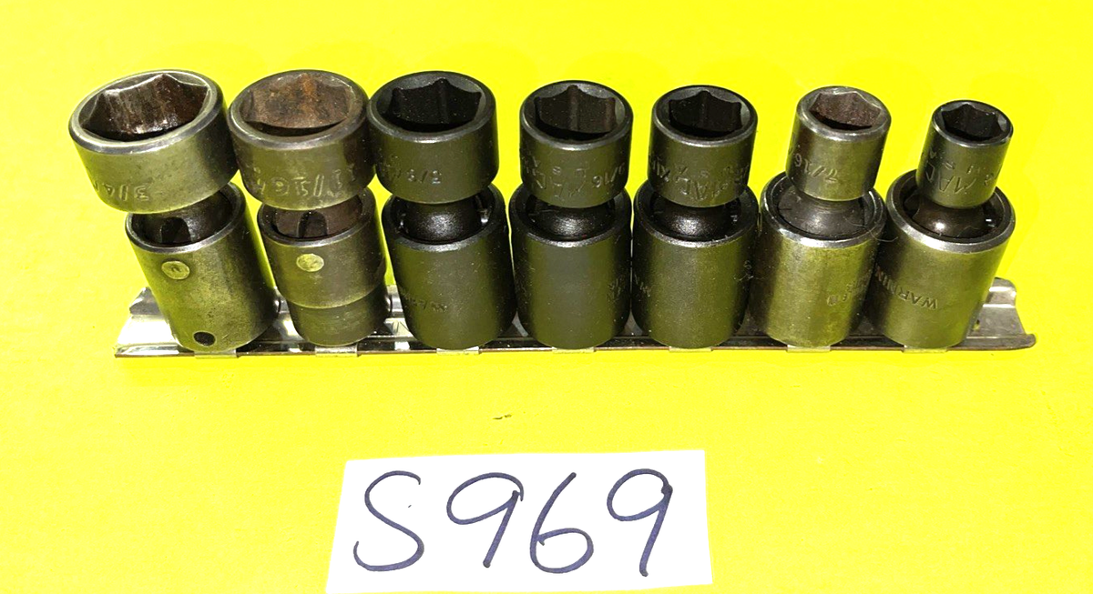 専用MAC3点 MAC TOOLS 7 PIECE 3/8 DRIVE SAE. SWIVEL IMPACT SHORT SOCKET SET 3