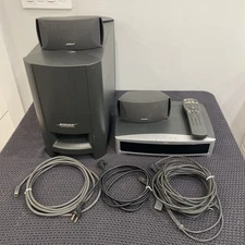 Bose AV3-2-1 II Media Center w/PS3-2-1 II Powered Speaker System Cables & Remote