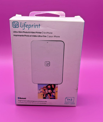 Lifeprint Portable Bluetooth Photo Printer - White