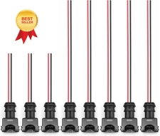 8 Pack Fuel Injector Connector Plug Harness, Replacement for Ford F150 F250... 