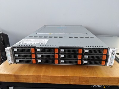 Rubrik R6408 Supermicro X11DPT-B Intel 4210 4x Node 2U Server CSE-827 w/ Trays