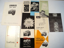 LOT Leica Flex Camera Lenses 1959 Guide Books Instruction Data Manuals VTG C223B