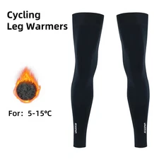 Cycling Leg Warmers Sleeves Thermal Fleece UV Protect  MTB Outdoor Sports Soccer
