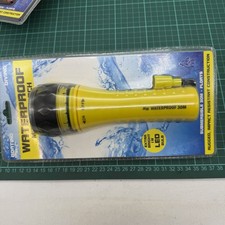 MW Waterproof Marine Torch 30 Meter Depth Diving Boating 1W LED Bulb Floats NOS