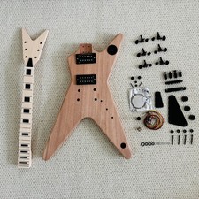DIY Dean Electric Guitar Unfinished Kit Genuine Maple Fretboard Maple Neck
