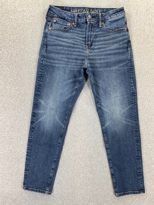 American Eagle Jeans Mens 30x30 (Fits 30x28) Blue Athletic Fit Airflex Stretch