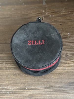 Zilli schwarz Alligator oder Krokodilleder Gürtel 30-34'' Taille mit Tasche