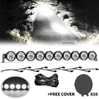 52" Laser LED Linkable Light Bar Offroad Driving Spot Flood Truck SUV Pickup 4X4
