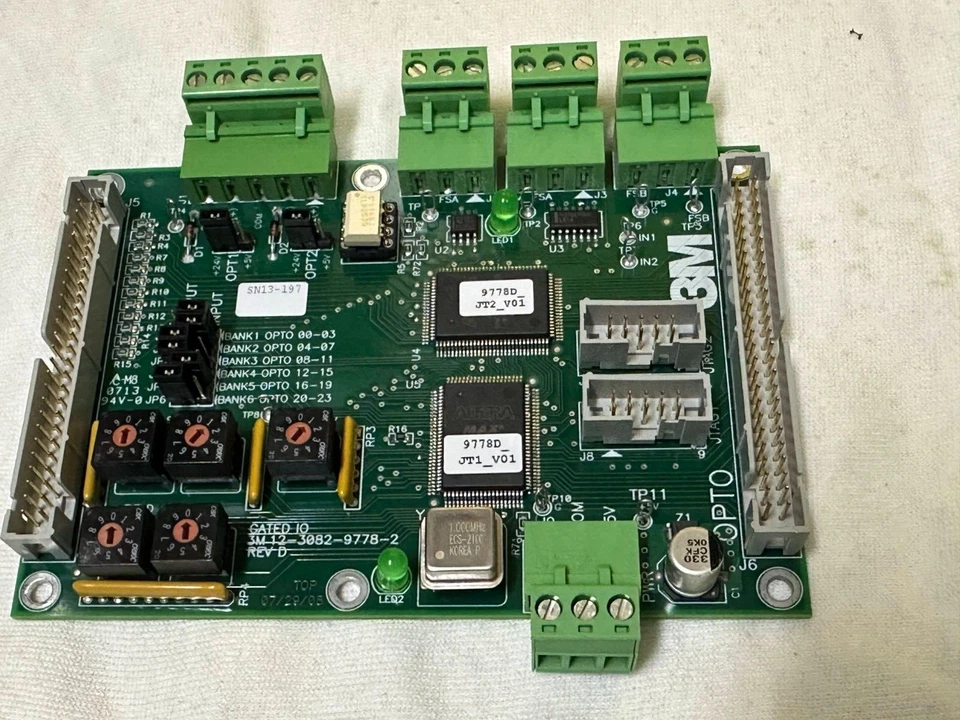 3M 12-3082-9778-2 Rev D Opto Gated IO Expansion Card 97882 JTAG1 v02a New - Image 3 of 4