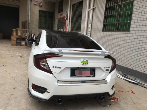 Universal Spoiler Wing For 2016-2021 Honda Civic Sedan with Light Pearl White - Picture 3 of 5