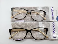 2 PAIR Foster Grant Kinsey Reading Glasses 1.25 1.50 1.75 2.00 2.50 2.75 3.25