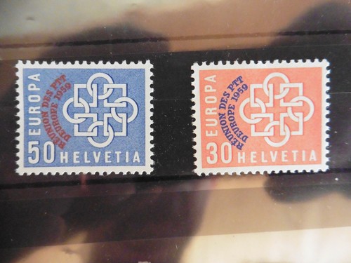 Europa Mitl. 1959; Schweiz; Satz; Europ. PTT-Konferenz; postfrisch**; s. Scan