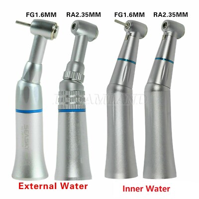 Dental Push Button Contra Angle Handstück inner/exter spray RA2.35/FG1.6mm 4Type