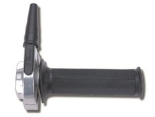 GASSTEUERUNG TOMMASELLI 0515 CHROM GESCHLOSSENE GRIFFE EINKABEL OLDTIMER MOTORRAD