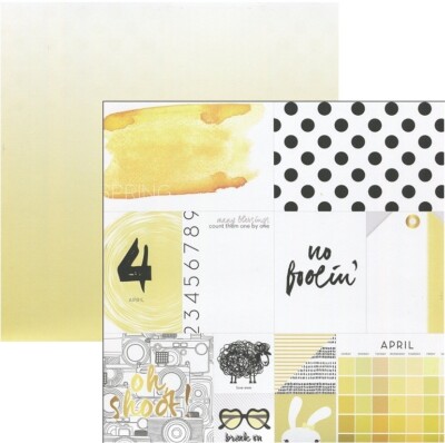 These Are the Days - April, DS scrapbook paper - Webster's Pages WP2364