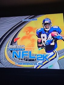NFL 2K (Sega Dreamcast, 1999) W/ Manual Tested Working Pictures 