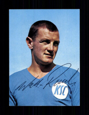 Walter Rauh Karlsruher SC Eikon Sammelbild 1966-67 Original Signiert + A 230954