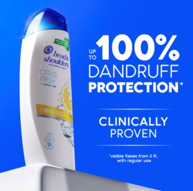 HEAD & SHOULDERS Zitrus-Frische Shampoo Gegen Schuppen – 400 Ml, Für Saubere Kopfhaut & Frisches Haar