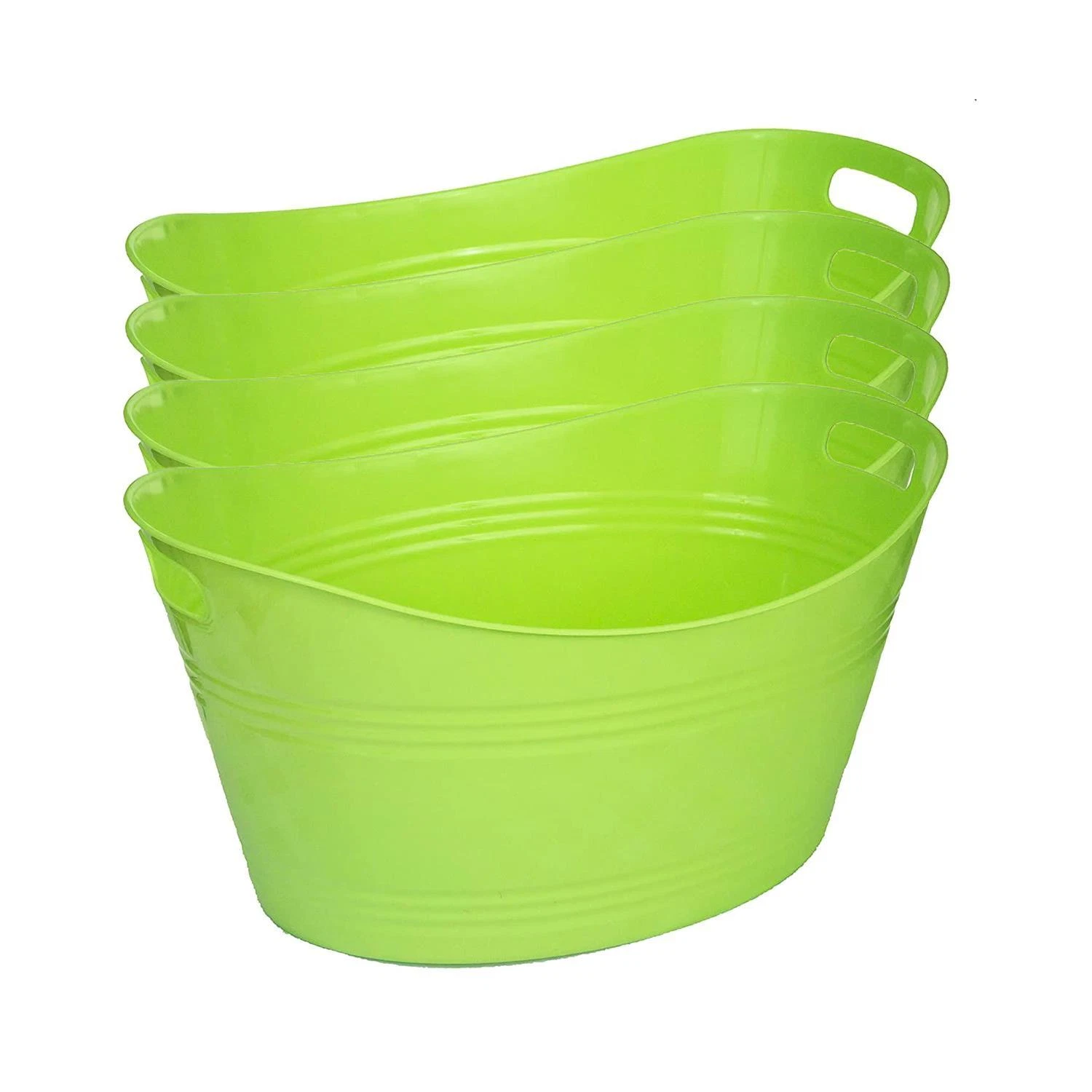 Pack Of 4 Ice Buckets Summer BBQ Garden Party Drink Cooler Champagne Beer Wine