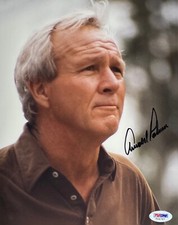 Arnold Palmer Signed Gold Legend 8x10 Photo PSA T04797