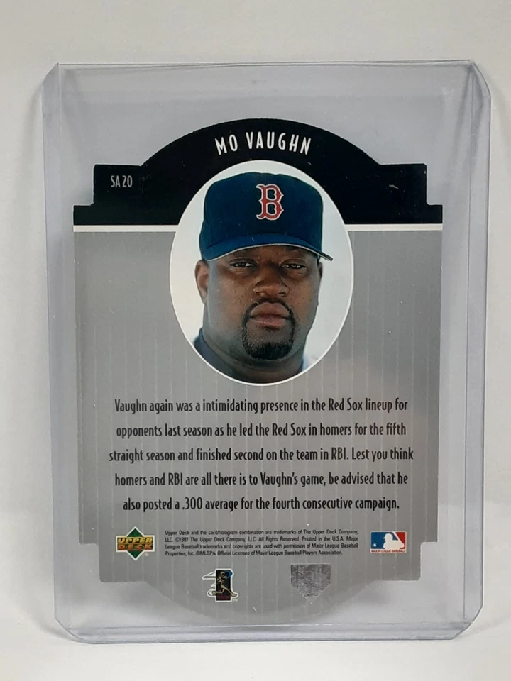 MO VAUGHN, 1997 UPPER DECK STAR ATTRACTIONS DIE CUT #SA20, RED SOX - Image 2 of 4