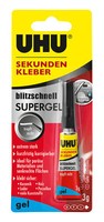 Uhu Sekundenkleber Klebstoff Supergel Kleber *48790* 3 G (2500,00 €/Kg)