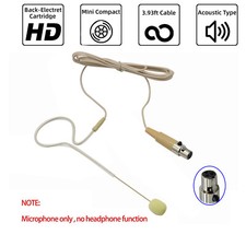 Earhook Microphone for AKG Samson 3 Pin Mini XLR Wireless System Transmitter