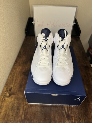 Size 11.5 - Jordan 6 Retro Midnight‎ Navy Amazon.com | Jordan Youth Air 6 Retro GS 384665 141 Midnight  main image 2