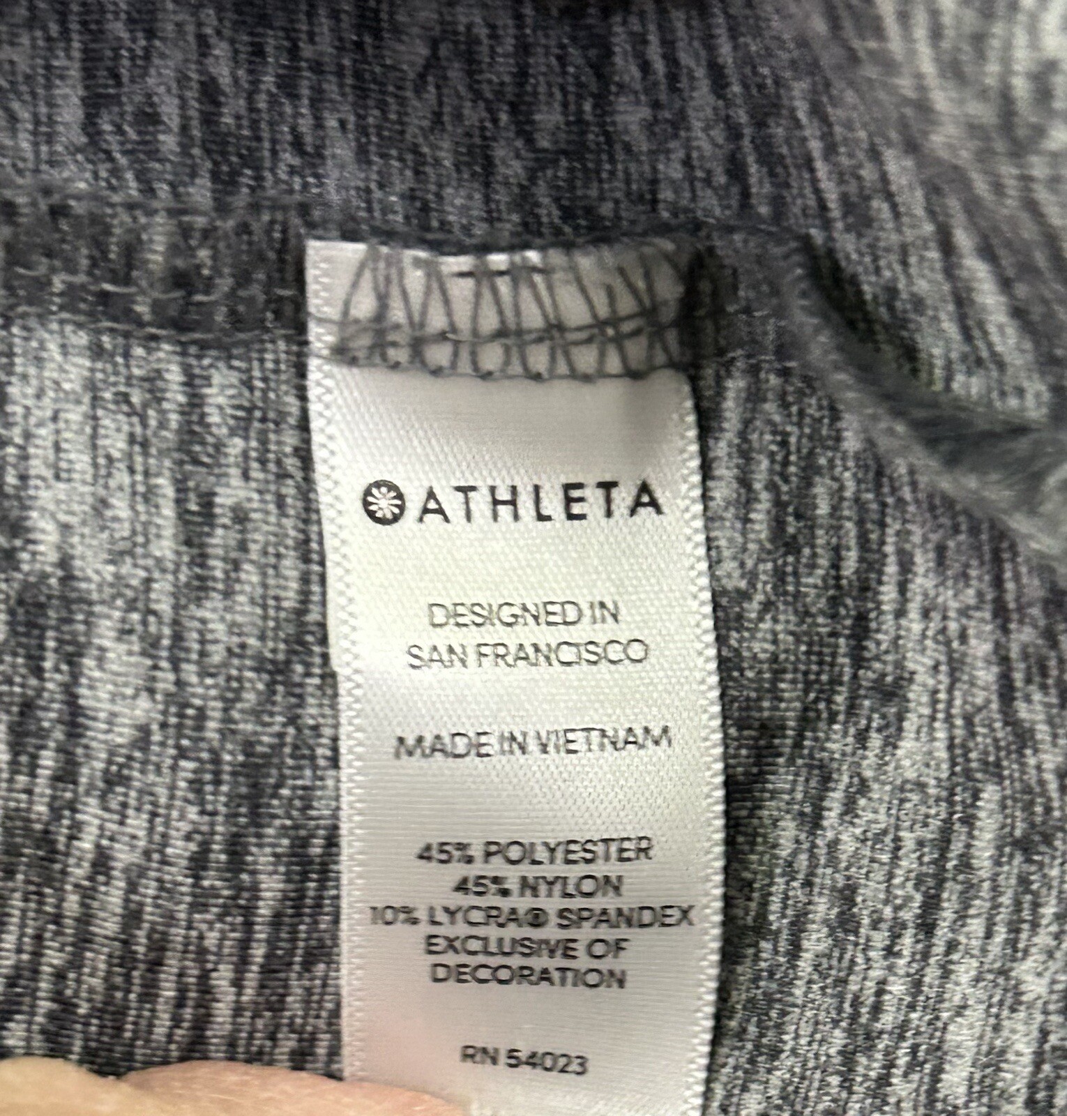ATHLETA UPF Tulip Back Heathered Gray Split Back … - image 9