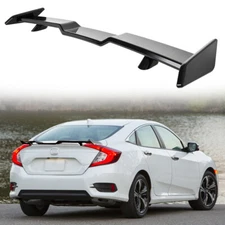 For Honda Civic SI Gloss Black TRD Style 57" Rear Trunk Spoiler Wing Spoiler Lip