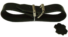 4 Lederriemen dunkelbraun 22,0 x 2,0 cm doppe...