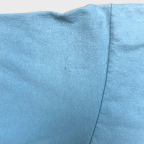 Vintage 90s Nike Sportswear T Shirt Mens XL Blue Faded V Neck Made In USA Tee - Picture 4 of 8