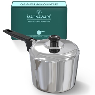 Magnaware Cast Aluminum 3 Quart Sauce Pan with Lid