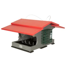 JCs Wildlife Recycled Poly Lumber Hopper and Suet Feeder