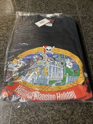 2002 Disneyland Nightmare Before Christmas Haunted Mansion Holiday Sweatshirt 2X - Picture 11 of 11