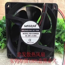 1 Pc. SD1238M2B 12038 DC24V 0.50A 12CM 2-wire cooling fan