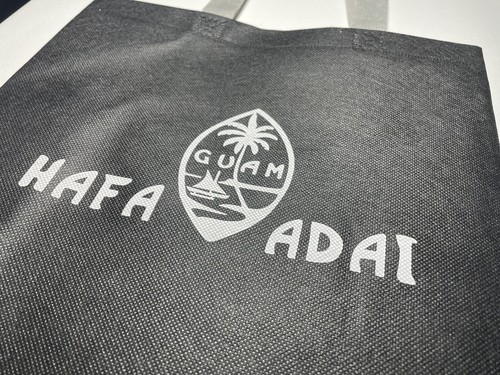 Guam Reusable Shopping Bag 13 Black Hafa Adai Canvas All Purpose Tote Bag 4pck Ebay