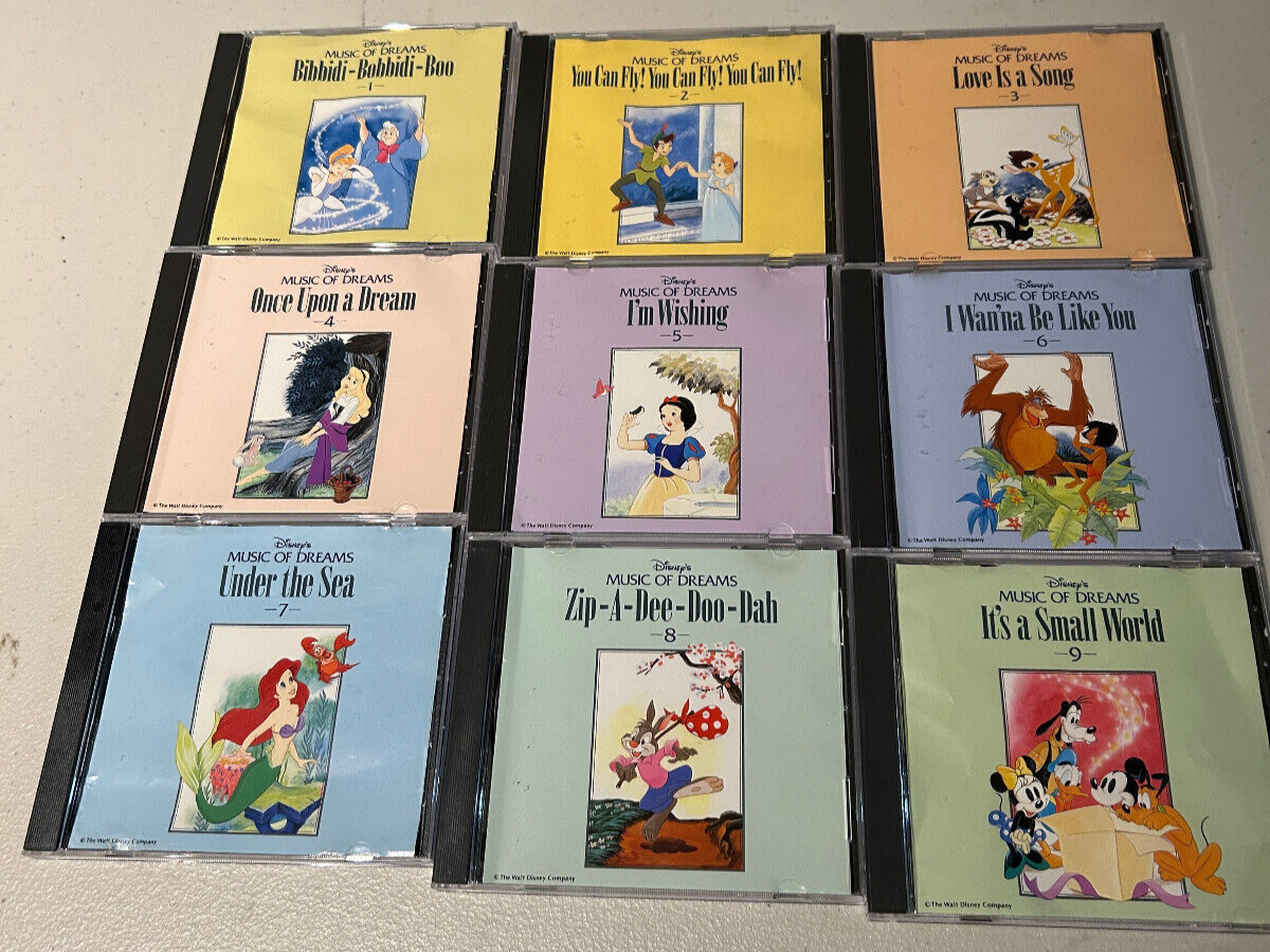 Disney's Music Of Dreams Collection Set 9 CD JAPAN SOUNDTRACKS LOT