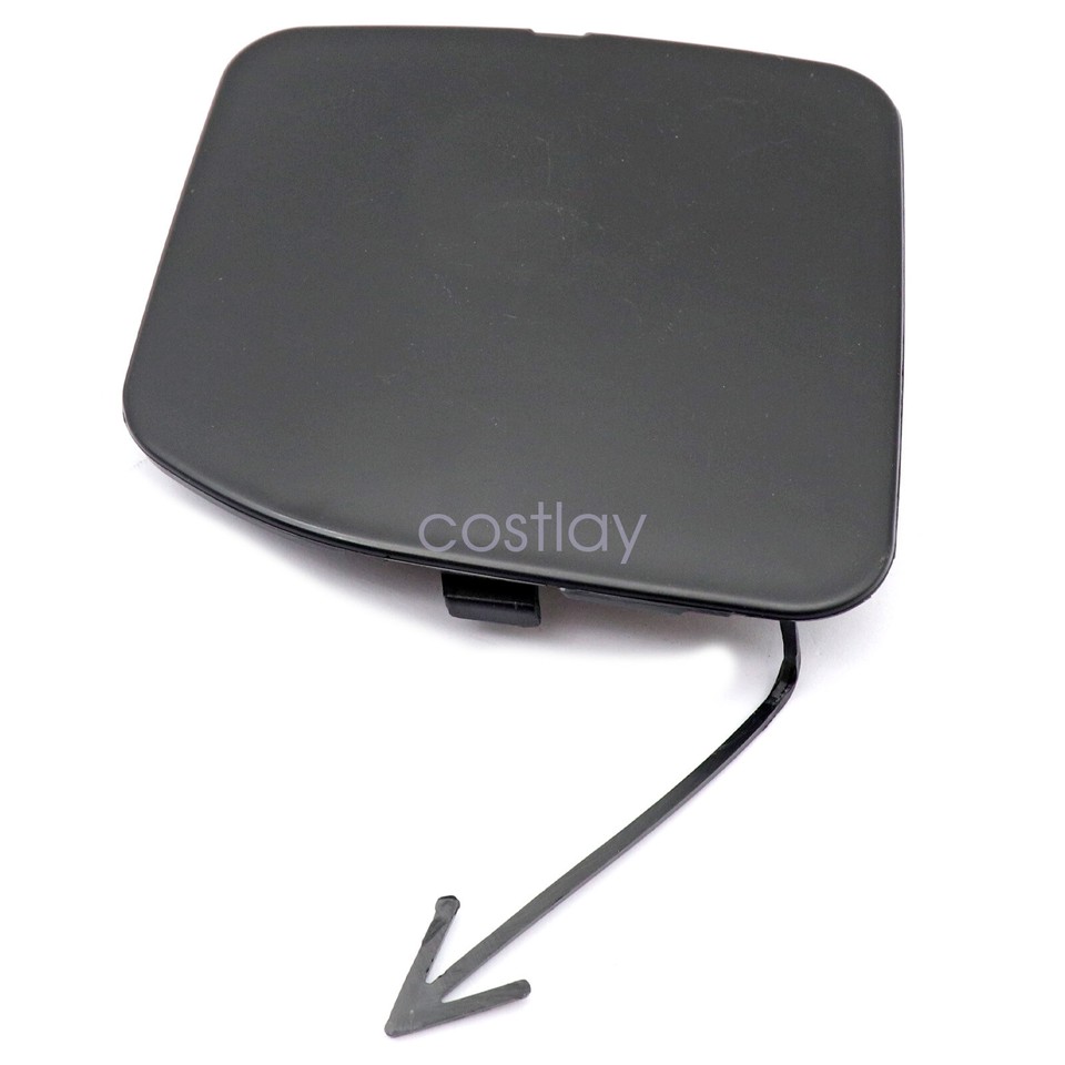 Front Bumper Tow Hook Cover Cap For Nissan Versa Sedan 2015-2016 – Unpainted Black ABS, Soillar