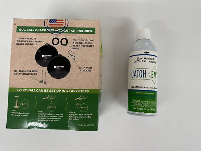 bug ball CUSTOM STARTER KIT 10 oz catchEM  Deer Horse Yellow  Fly Trap