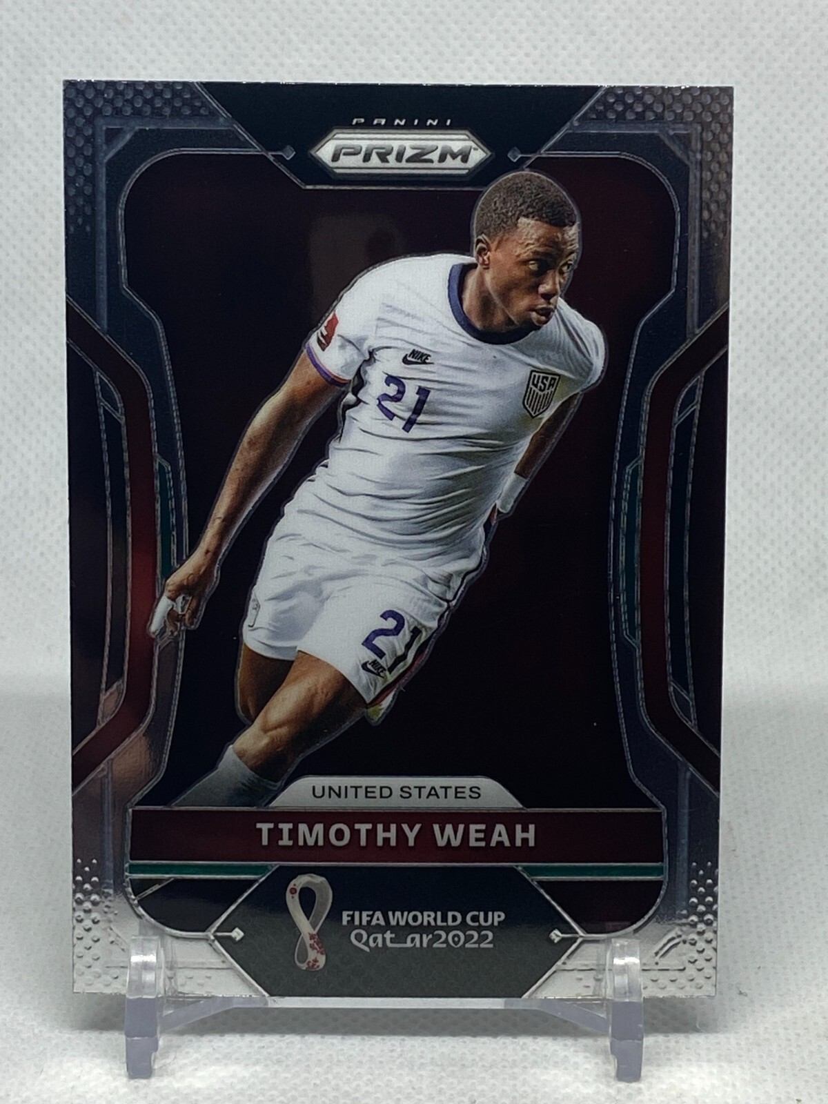 2022 Prizm World Cup Qatar Base United States #207 Timothy Weah