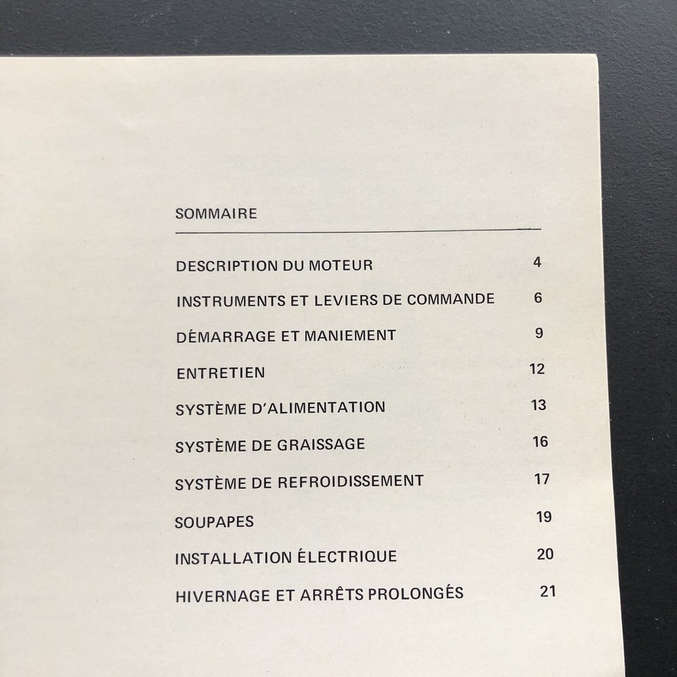 BMW Marine D7 Diesel Engine Owners Manual Livret D'instruction in ...