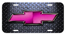 For Chevy Chevrolet Pink Fans Vehicle License Plate New Free Ship