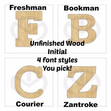 Laser Cut Letter, Various Sizes, Unfinished Wood, Home Decor, Various Fonts